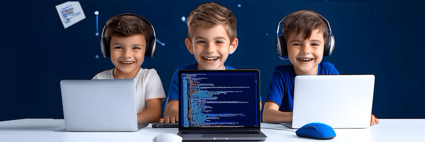 diverse-group-children-engaged-coding-class_994764-202860