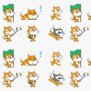 بسته استیکر اسکرچ (۲۴ عددی)